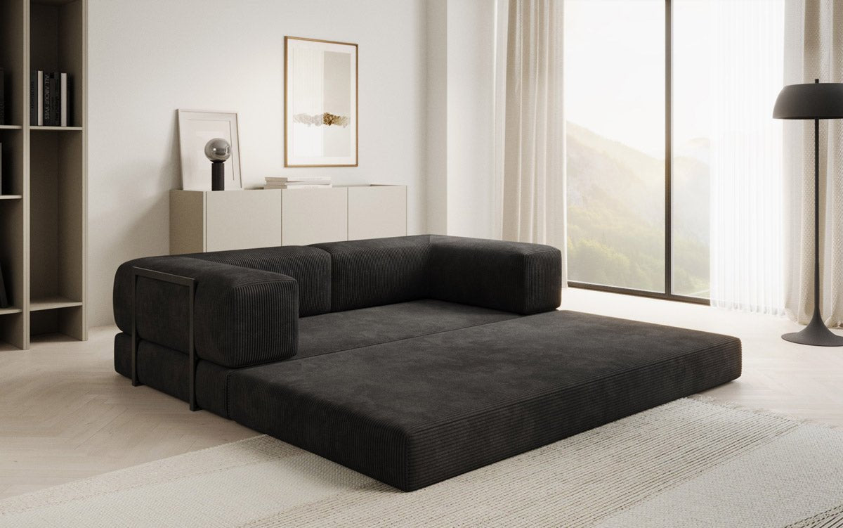 Designer Sofa Lazy 3-personers i fløjl
