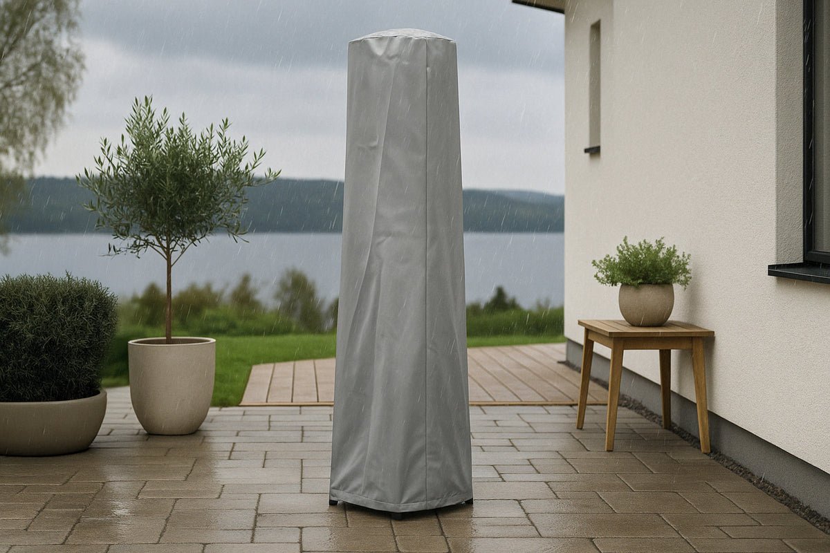 Möbelabdeckung Purea - 215x83x83cm aus grauem Polyester