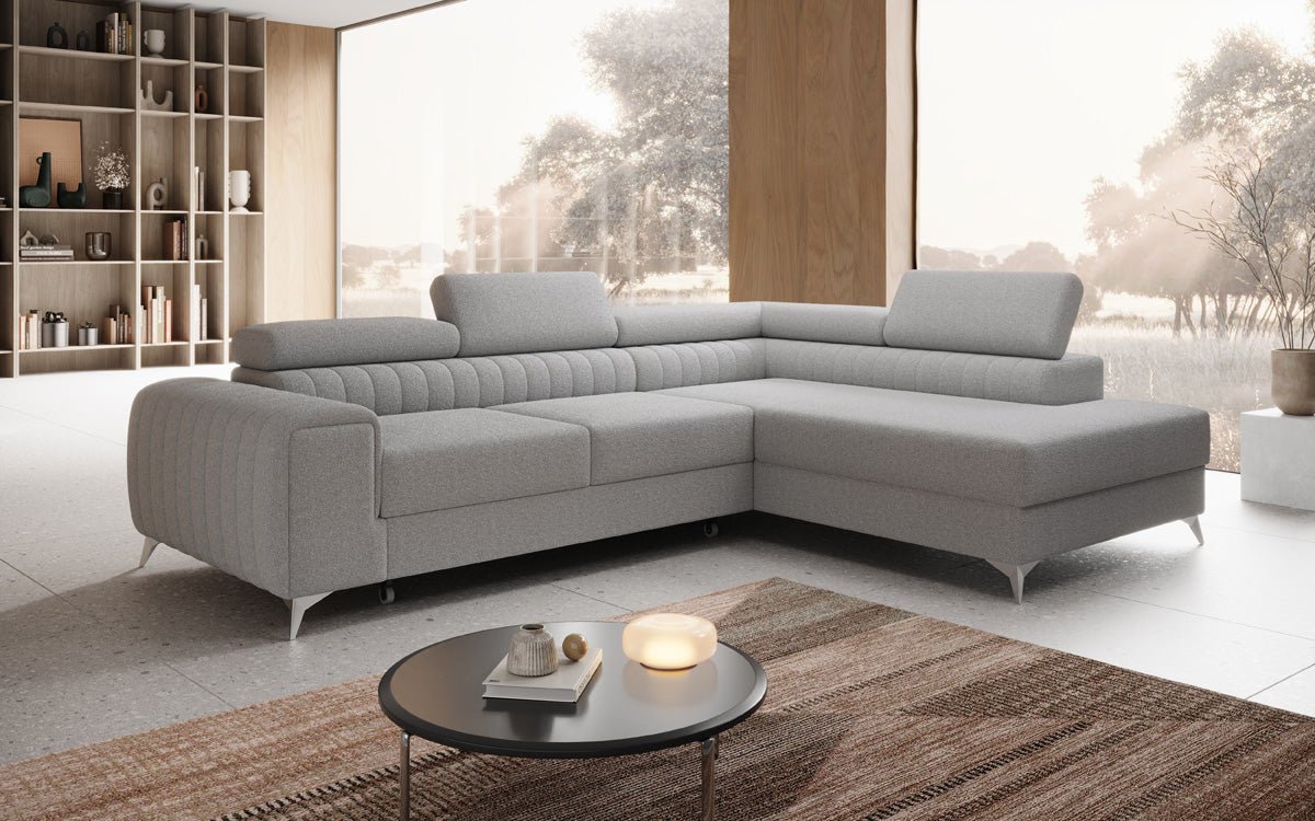 Designer Sofa Aurea L med sove- og klapfunktion i Bouclé