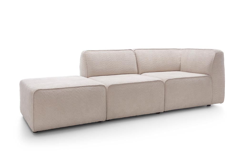 Designer Sofa Modena 3 Sitzer in Bouclé