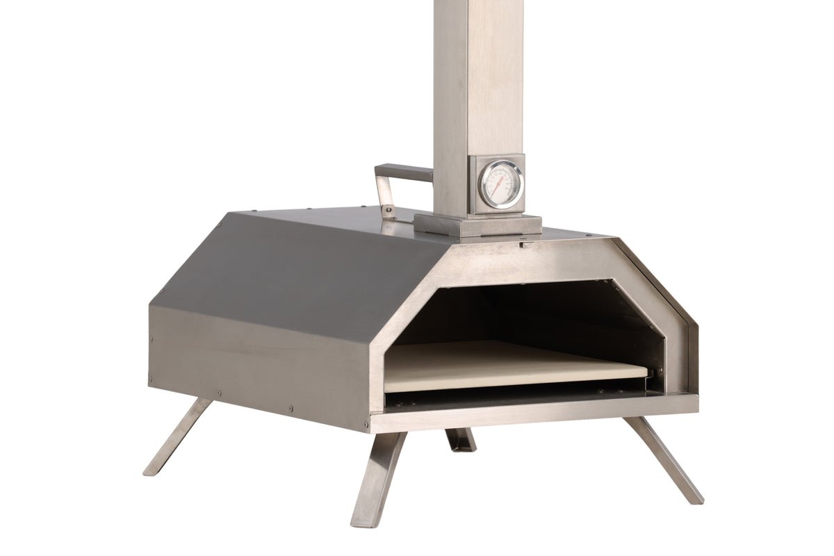 Pizzaovn Bologna - i stål i sølv