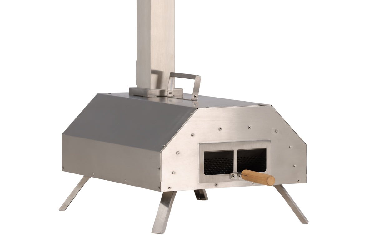 Pizzaovn Bologna - i stål i sølv