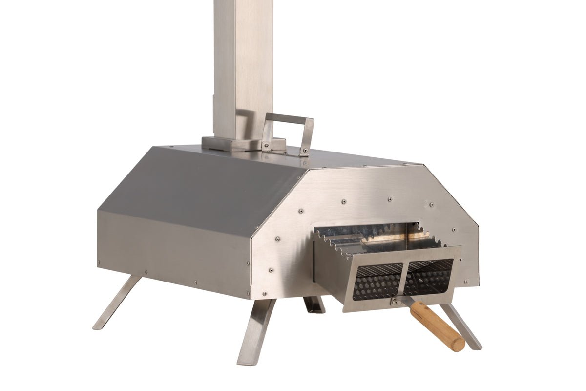 Pizzaovn Bologna - i stål i sølv