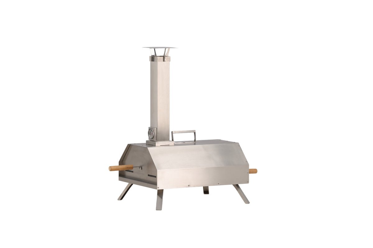 Pizzaovn Bologna - i stål i sølv