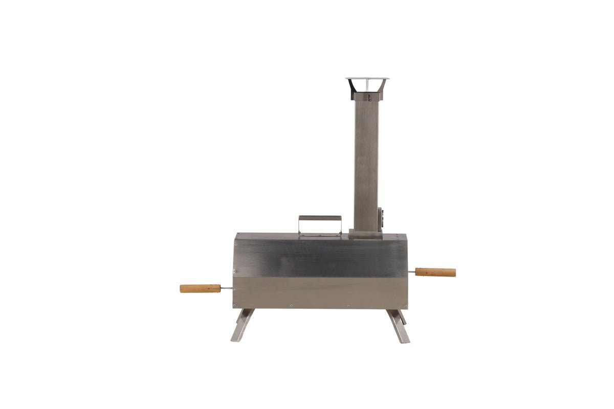 Pizzaovn Bologna - i stål i sølv