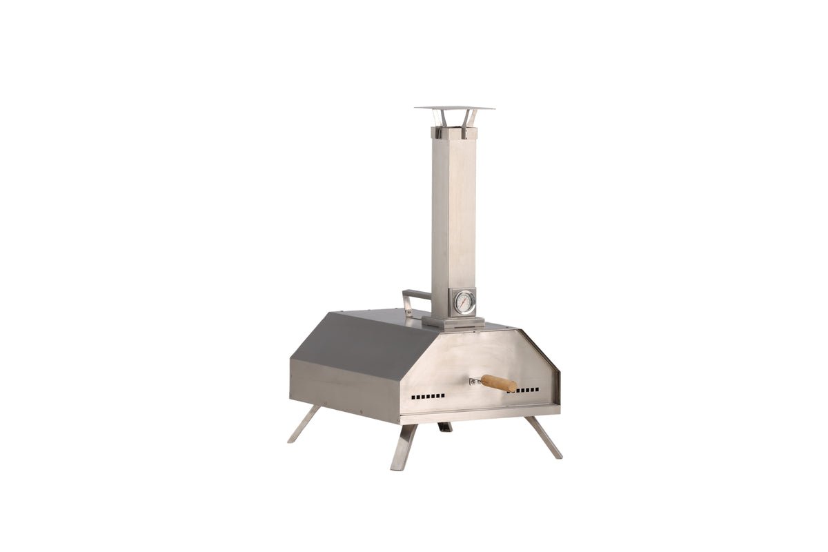 Pizzaovn Bologna - i stål i sølv