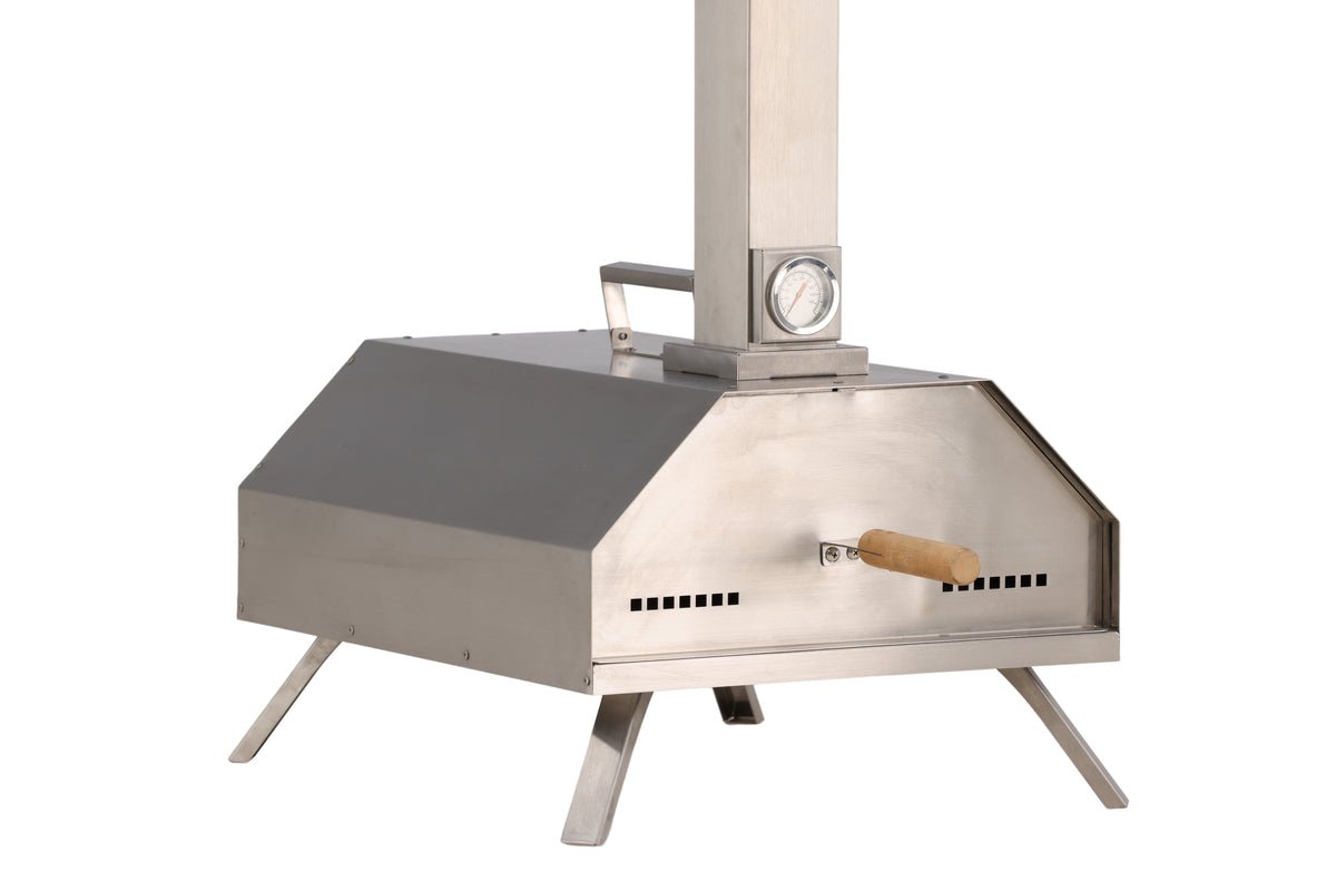 Pizzaovn Bologna - i stål i sølv