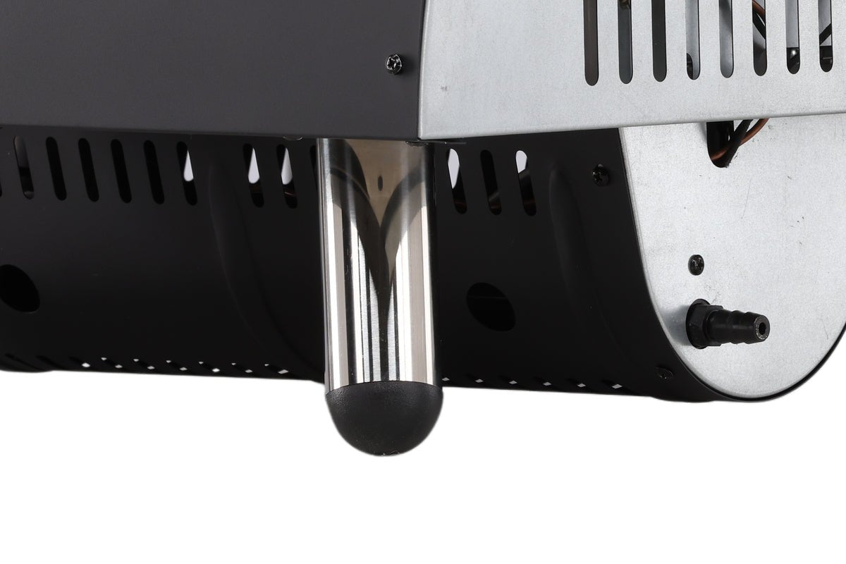 Pizzaovn Neapel - af stål, rustfrit stål og keramik i Sort