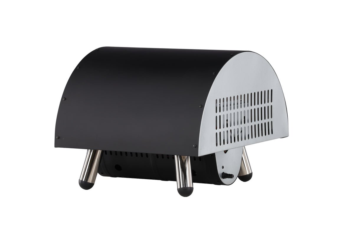 Pizzaovn Neapel - af stål, rustfrit stål og keramik i Sort