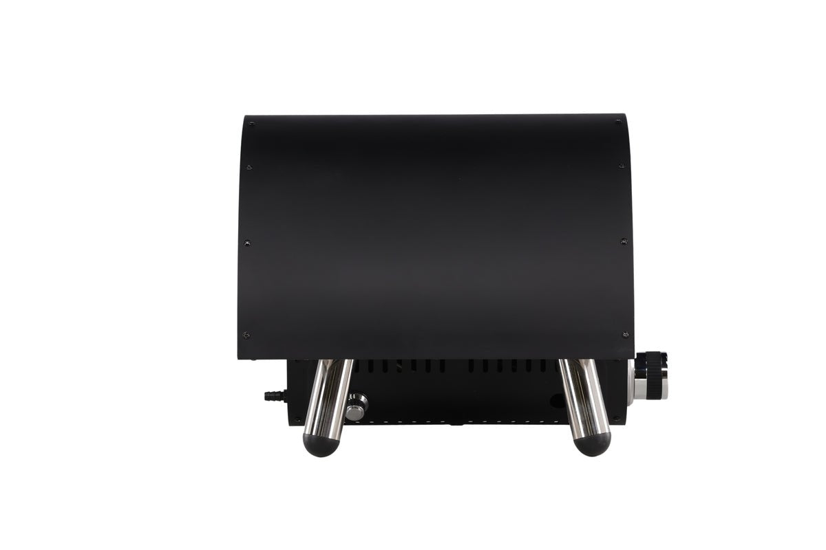 Pizzaovn Neapel - af stål, rustfrit stål og keramik i Sort