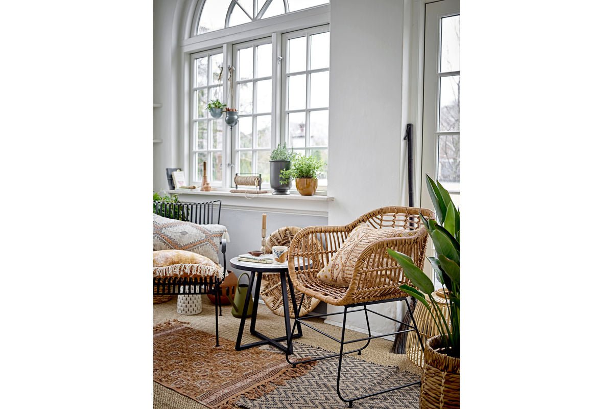 Blumentopf Dorson – schwarzes Steingut