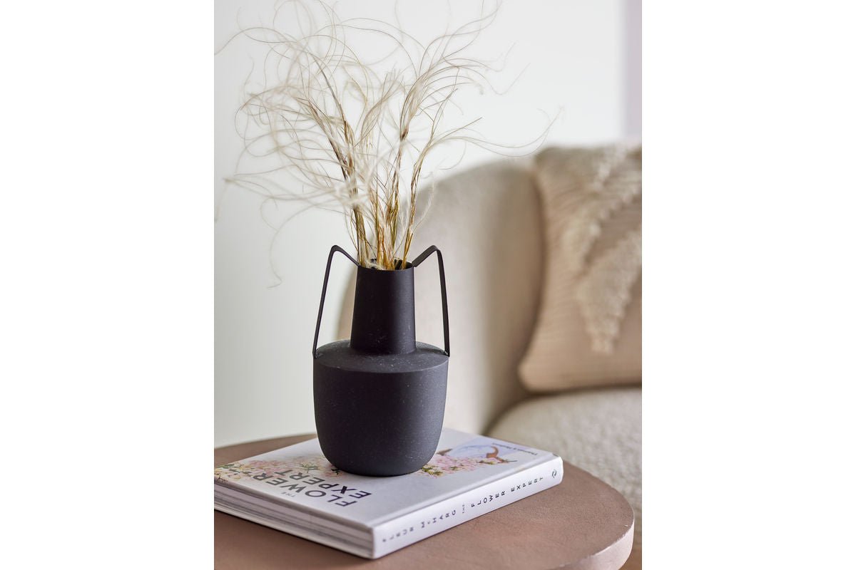 Vase "Darmare" - sort Metalvase