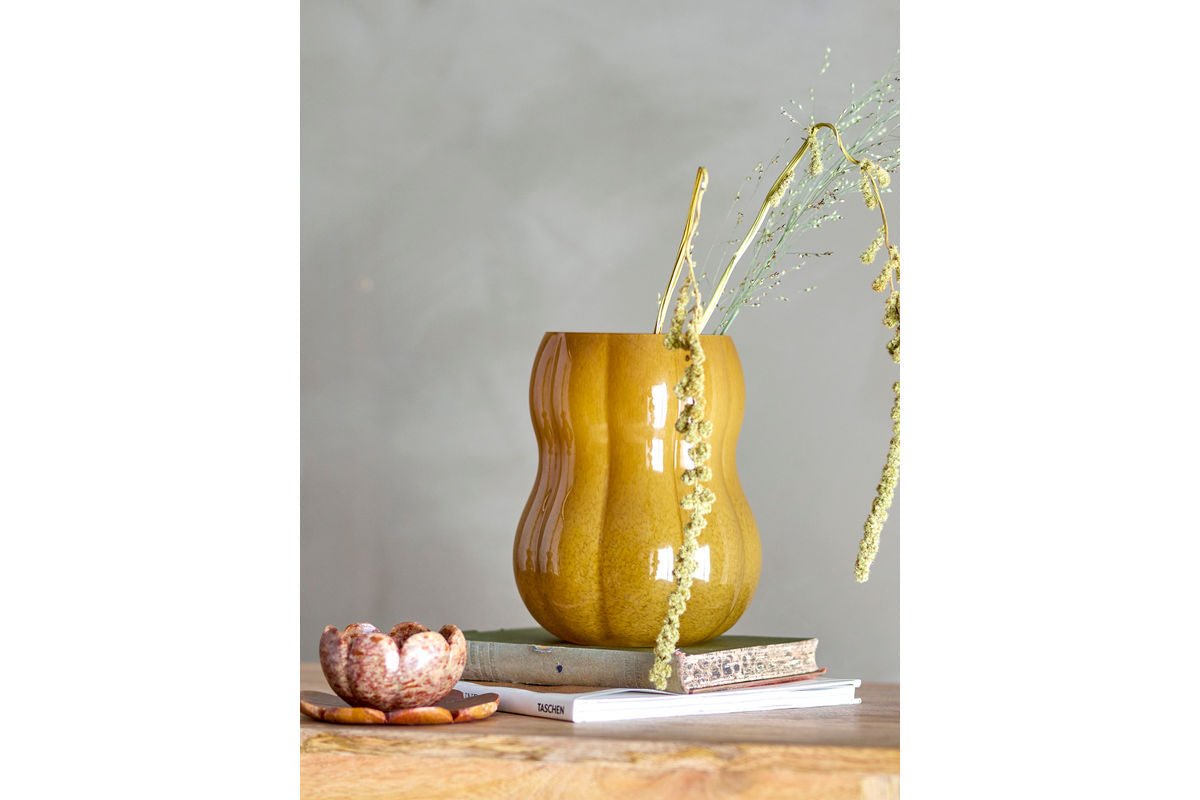 Vase „Brunella“ – Brunt glas