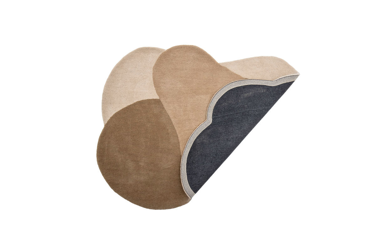 Tæppe Arlo – Organiske former i varm brun