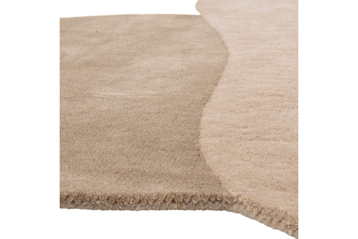 Tæppe Arlo – Organiske former i varm brun