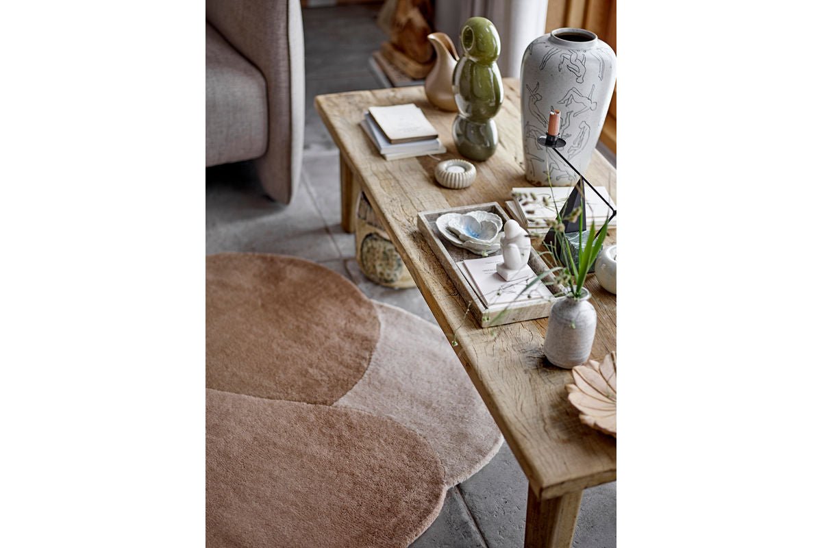 Tæppe Arlo – Organiske former i varm brun