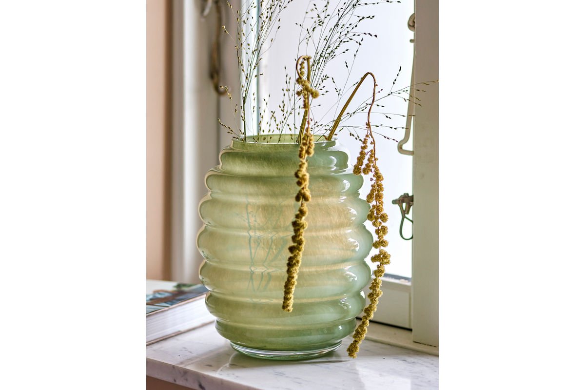 Vase „Verena“ – Grøn glas