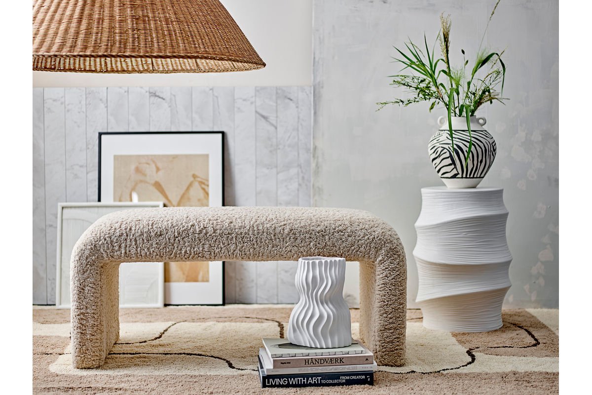 Vase Alia - Hvid, lavet af keramik