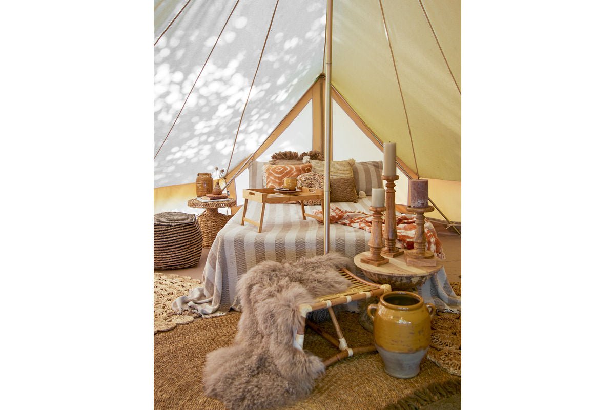 Deko-Blumentopf Solaro – Laufglasur in warmem Gelbton