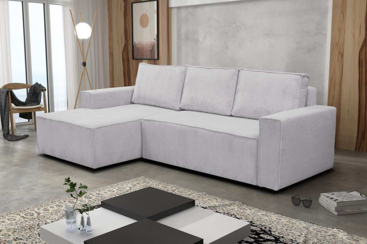 Designer Sofa Bern L mit Schlaffunktion und Stauraum - Luxusbetten24