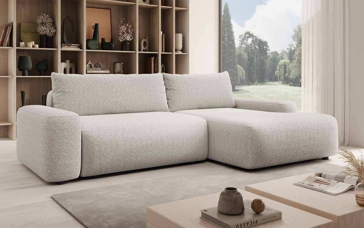 Designer Sofa Luma mit Stauraum und Schlaffunktion - Luxusbetten24