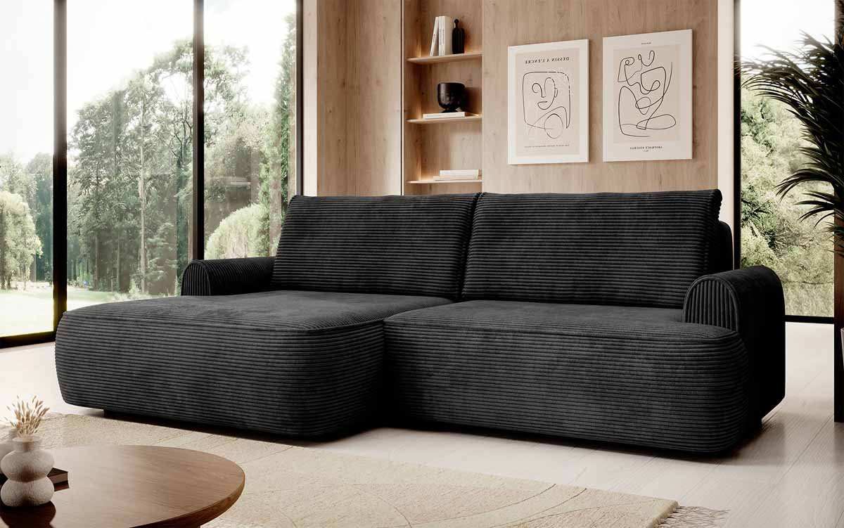 Designer Sofa Onelio mit Stauraum und Schlaffunktion - Luxusbetten24