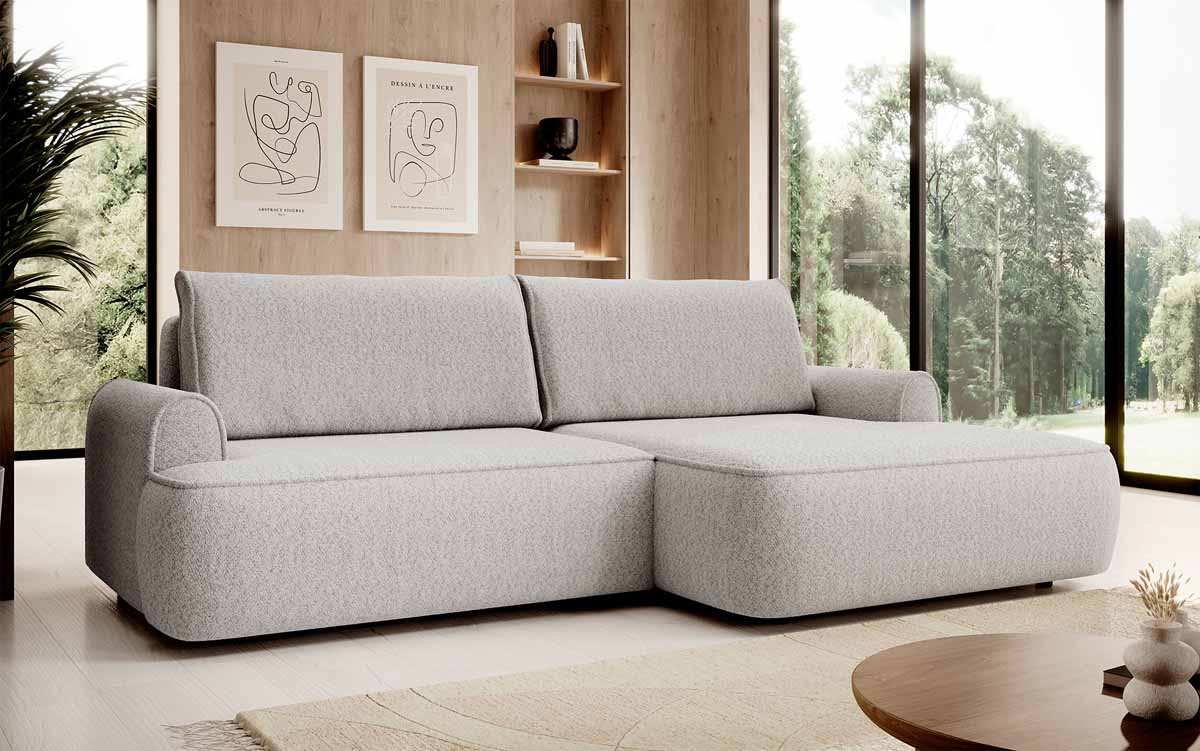 Designer Sofa Onelio mit Stauraum und Schlaffunktion - Luxusbetten24