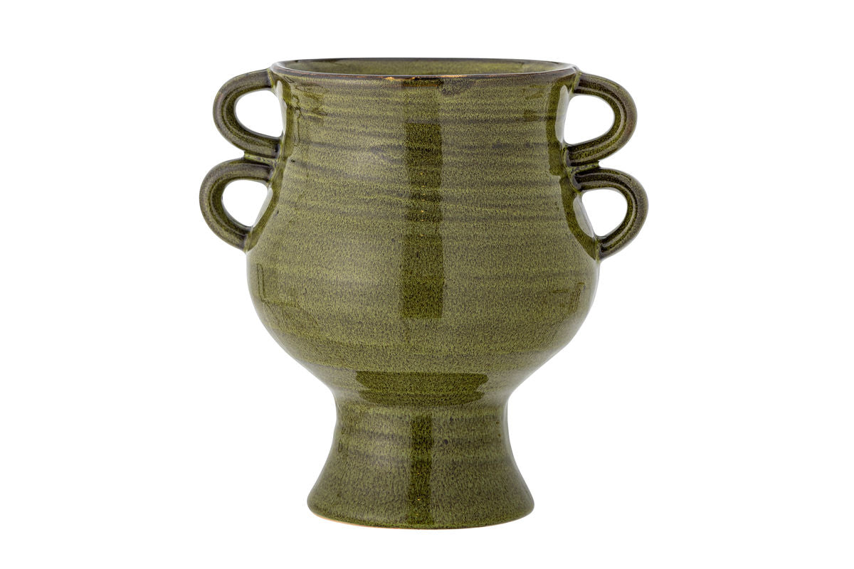 Blomsterpotte "Selari" – Grøn stentøj