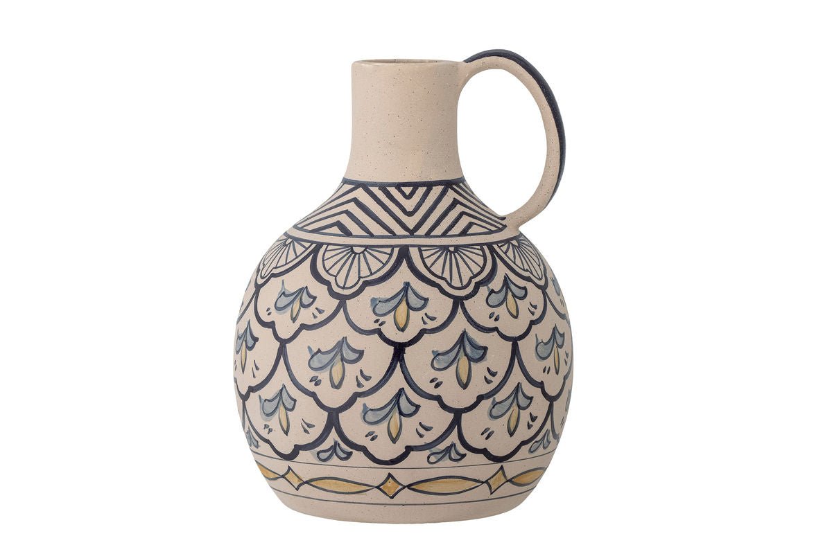 Vase "Filigrane" - blå stentøjsvase