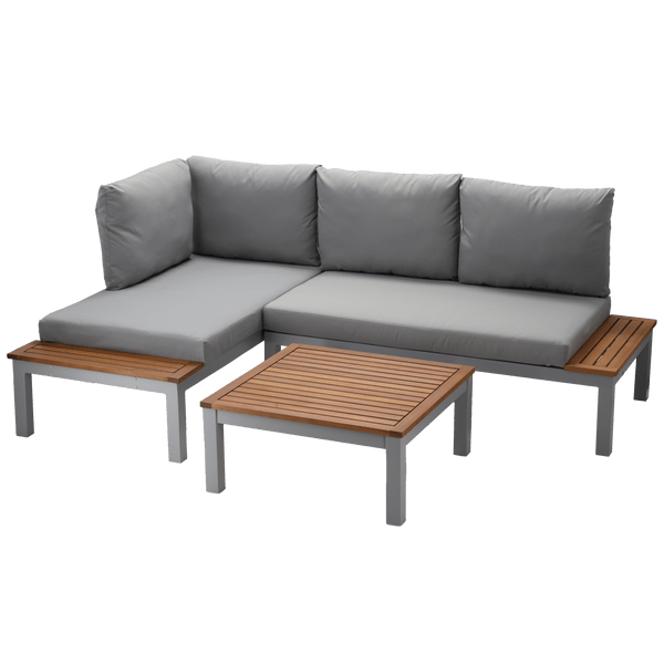 Garten Loungeset ModuFlex – modulares Aluminium Lounge-Set