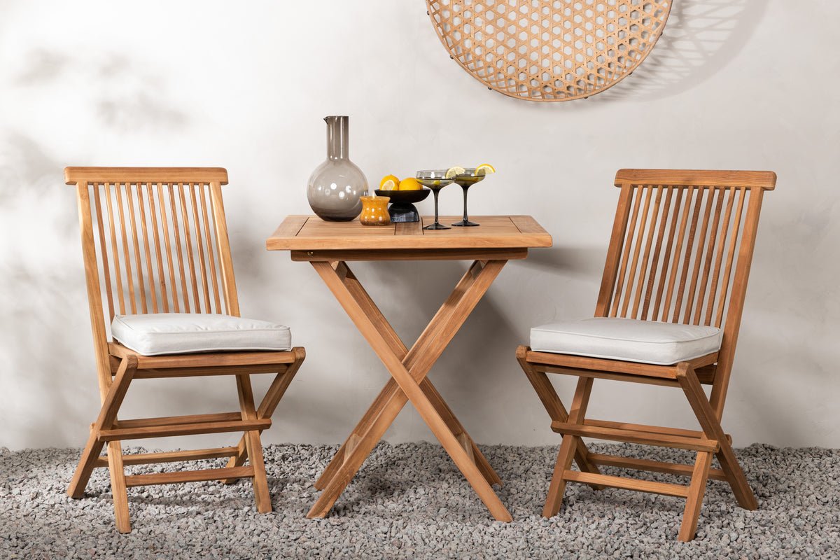 Havemøbelsæt Raki – 3-delt havemøbelsæt i teaktræ