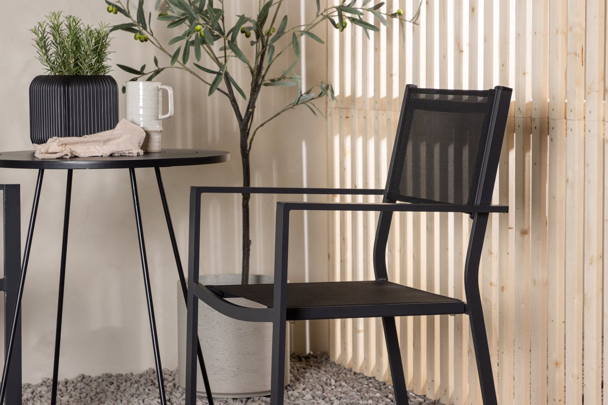 Havemøbelsæt Marvin – 3-delt havemøbelsæt i farven Sort