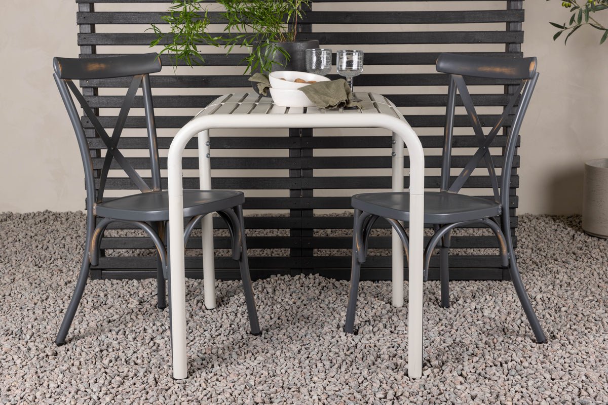 Havemøbelsæt Narvis – 3-delt havemøbelsæt 70x70 cm