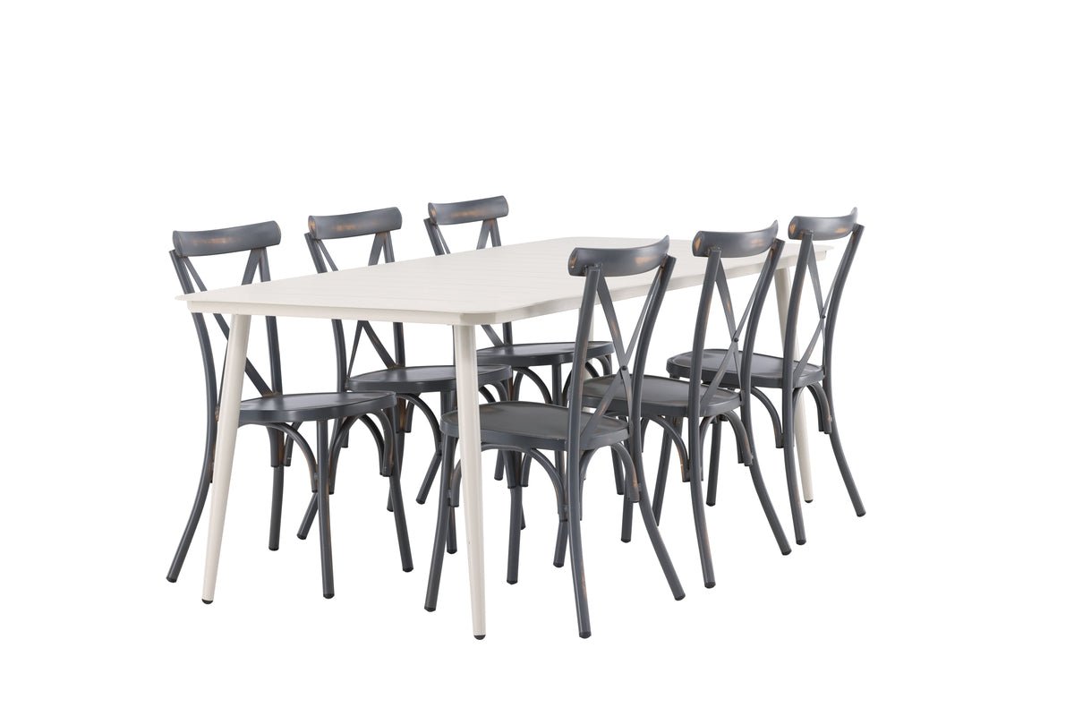 Garten Essgruppe Livious – 7-delt havemøbelsæt til op til 6 personer