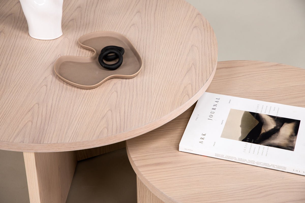 Sofabord Allan Sæt - 2 borde med trælook