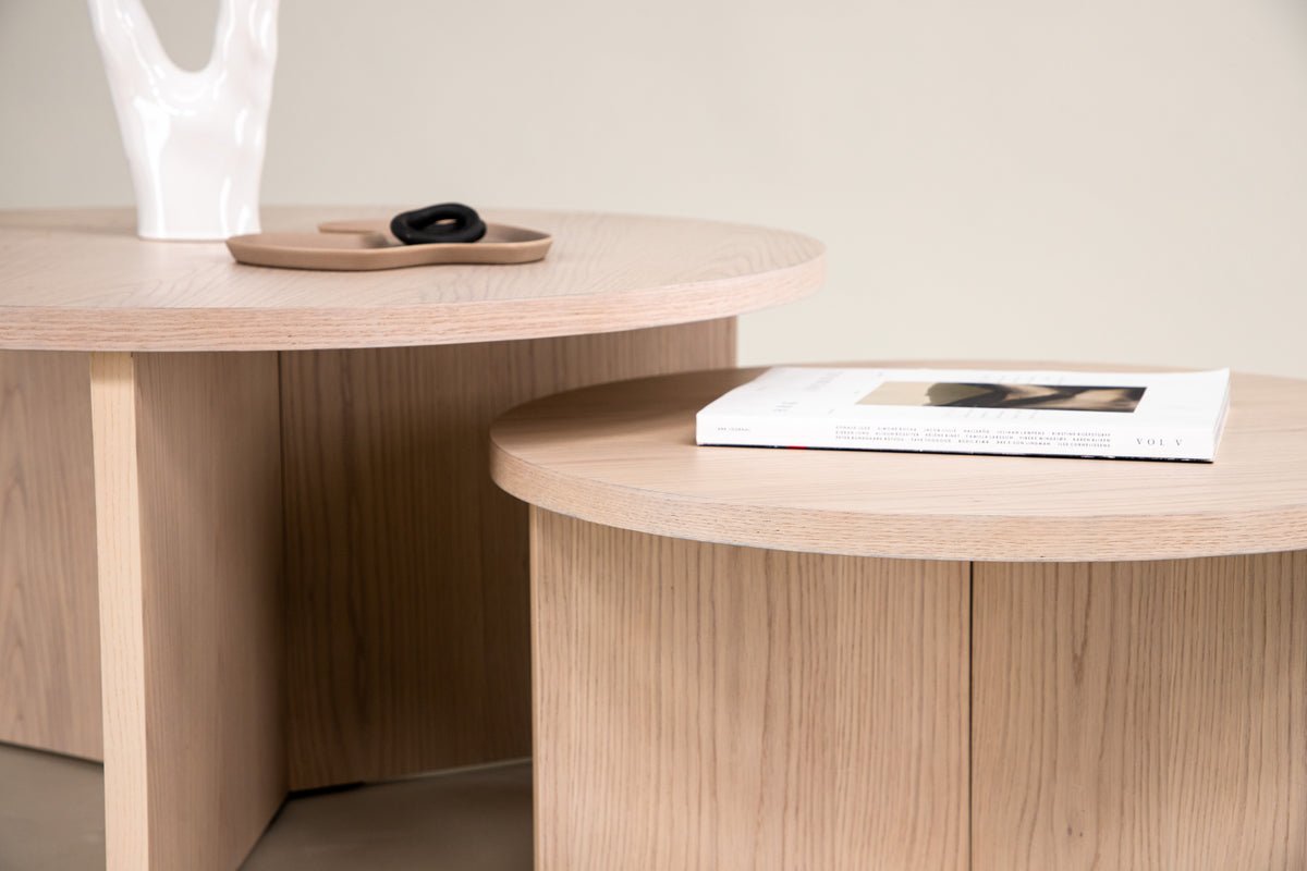 Sofabord Allan Sæt - 2 borde med trælook