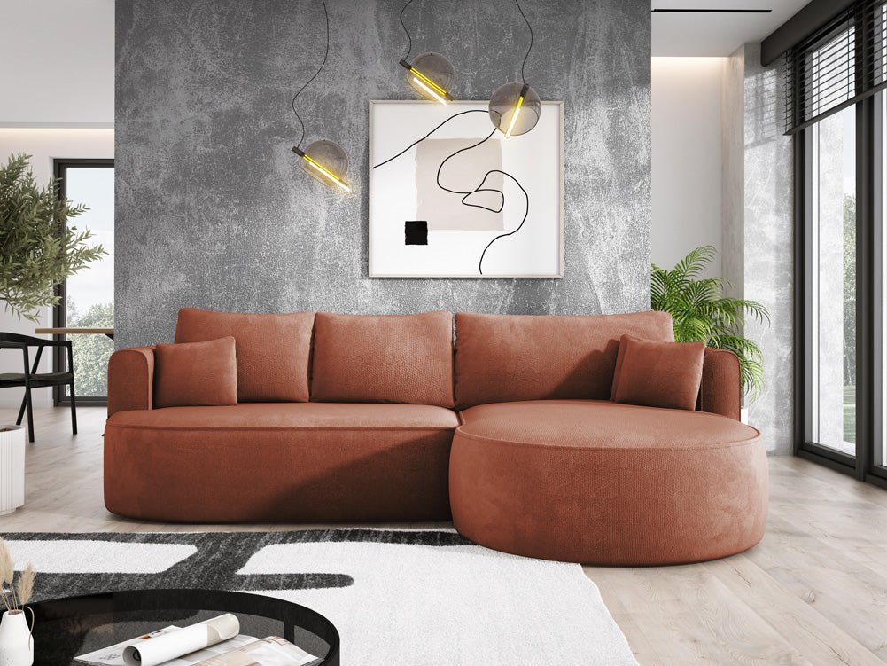 Designer L Sofa Lucca i Bouclé