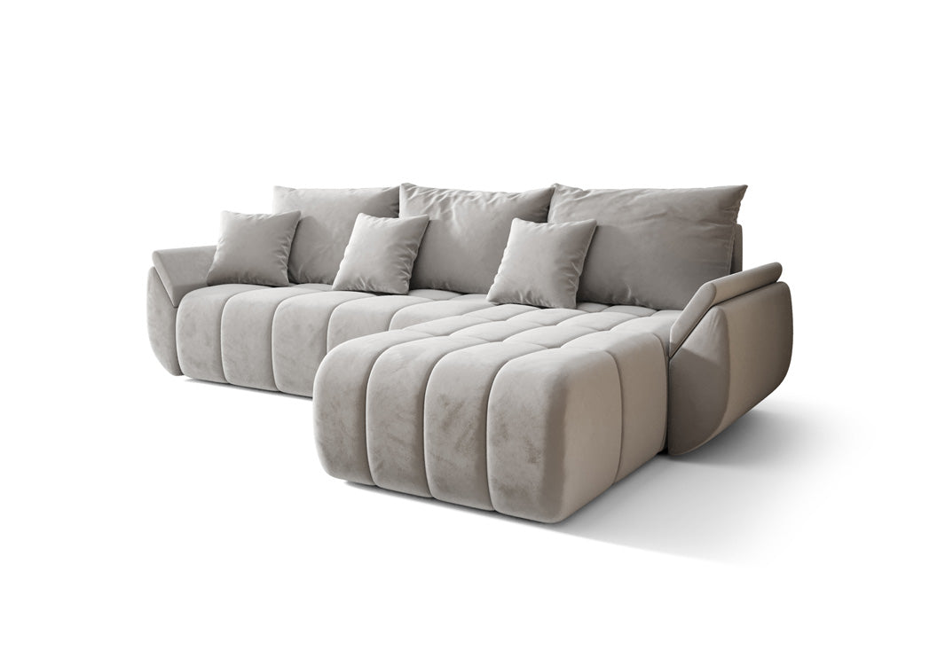 Designer Sofa Lenoa med sove- og klapfunktion i Velour