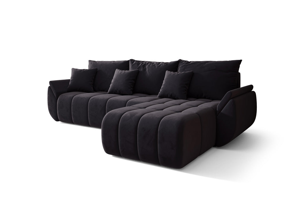 Designer Sofa Lenoa med sove- og klapfunktion i Velour