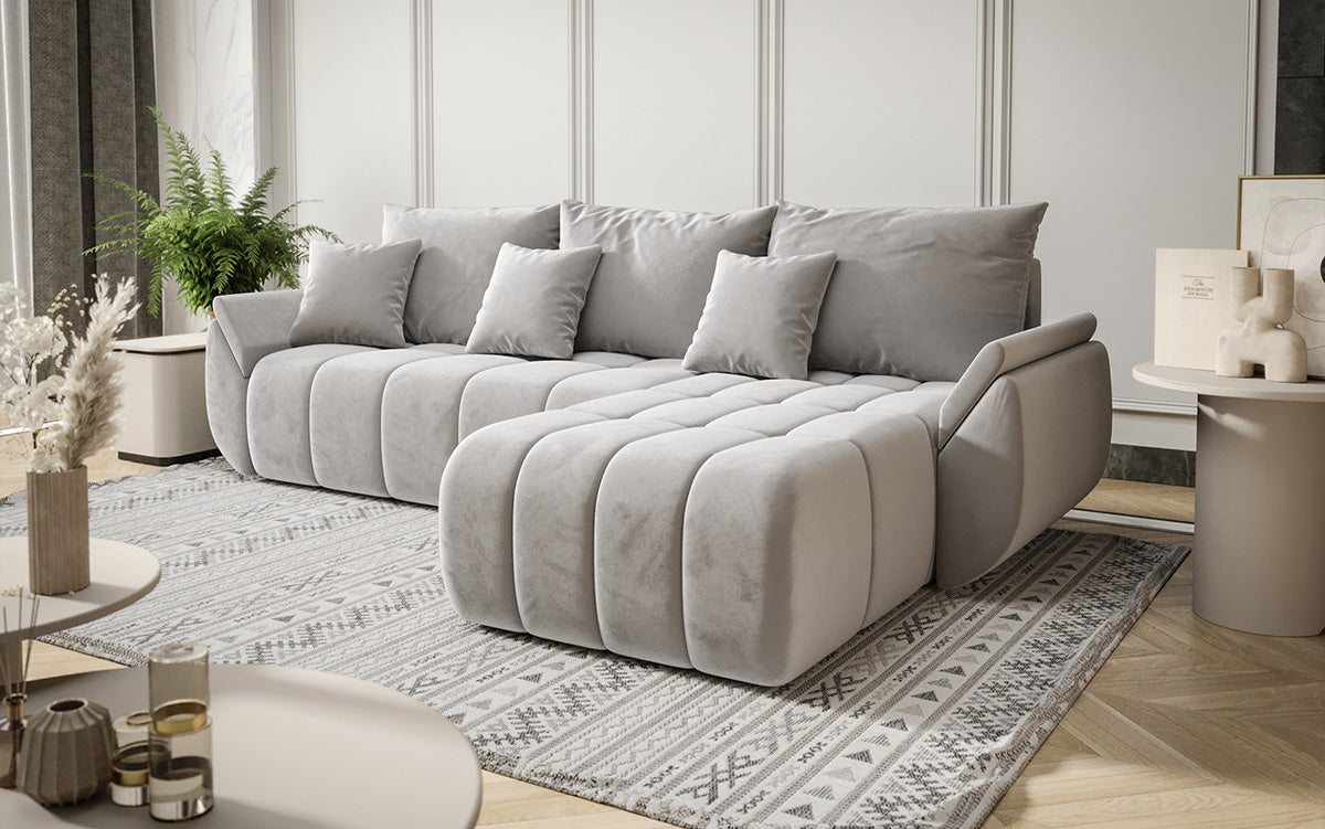 Designer Sofa Lenoa med sove- og klapfunktion i Velour