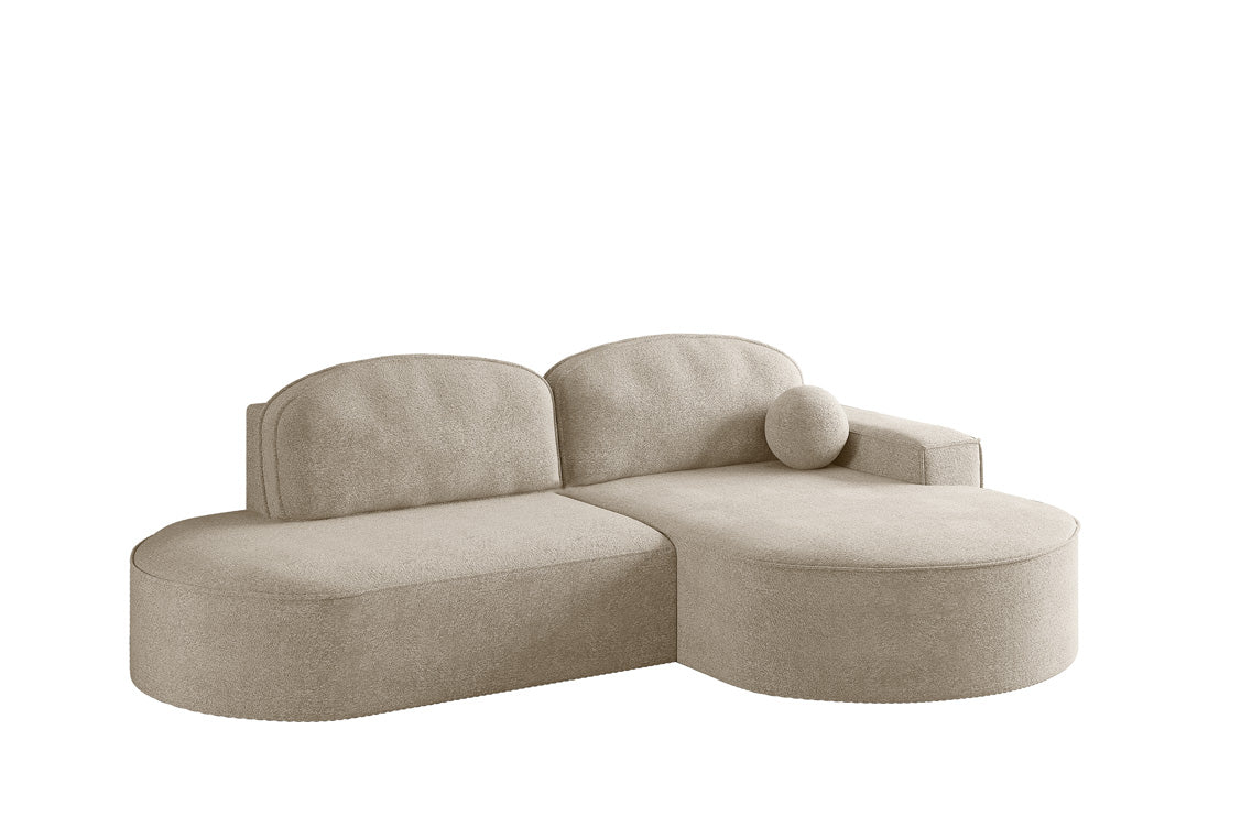 Designer Sofa Lenny Bouclé med sove- og klapfunktion