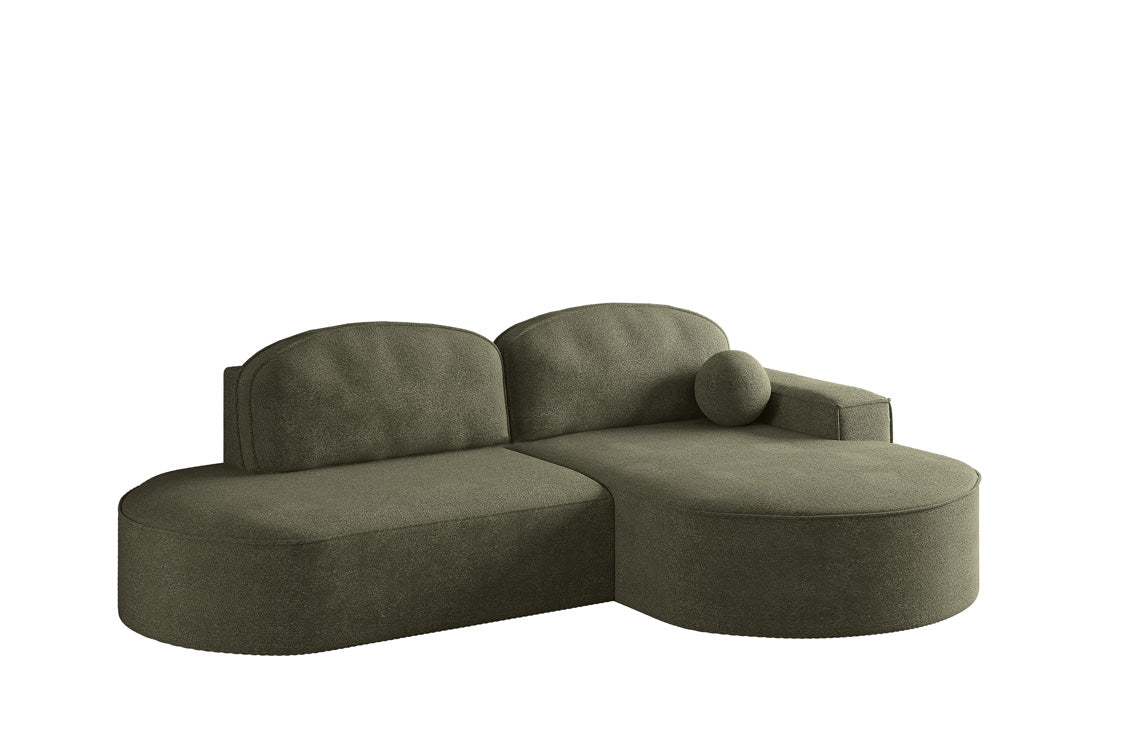 Designer Sofa Lenny Bouclé med sove- og klapfunktion
