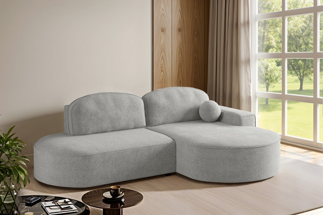 Designer Sofa Lenny Bouclé med sove- og klapfunktion