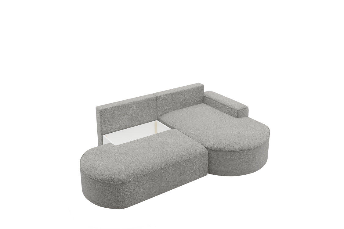 Designer Sofa Lenny Bouclé med sove- og klapfunktion
