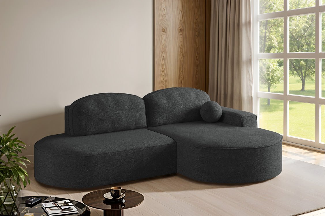 Designer Sofa Lenny Bouclé med sove- og klapfunktion