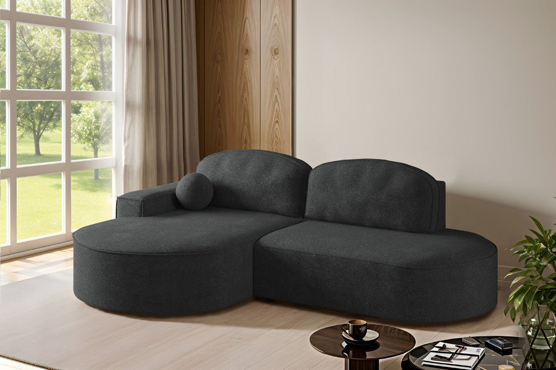 Designer Sofa Lenny Bouclé med sove- og klapfunktion
