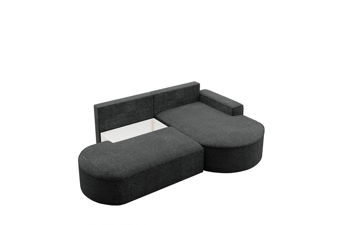 Designer Sofa Lenny Bouclé med sove- og klapfunktion