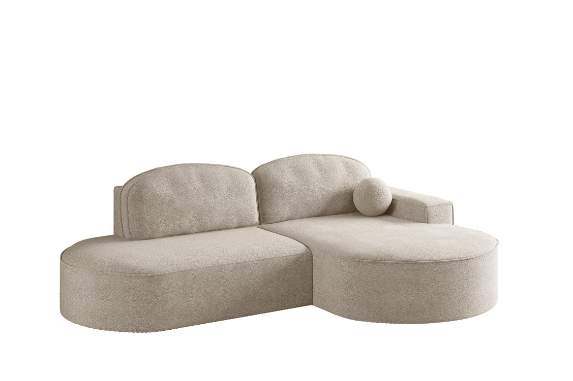 Designer Sofa Lenny Bouclé med sove- og klapfunktion