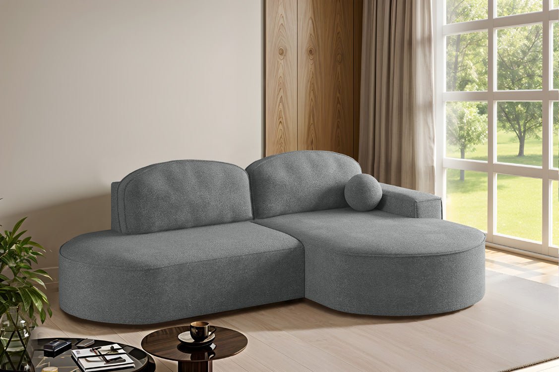 Designer Sofa Lenny Bouclé med sove- og klapfunktion