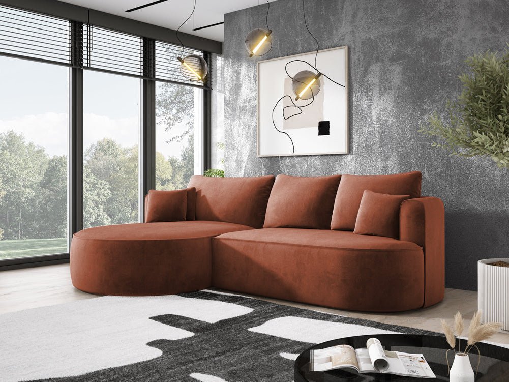 Designer L Sofa Lucca i Velour